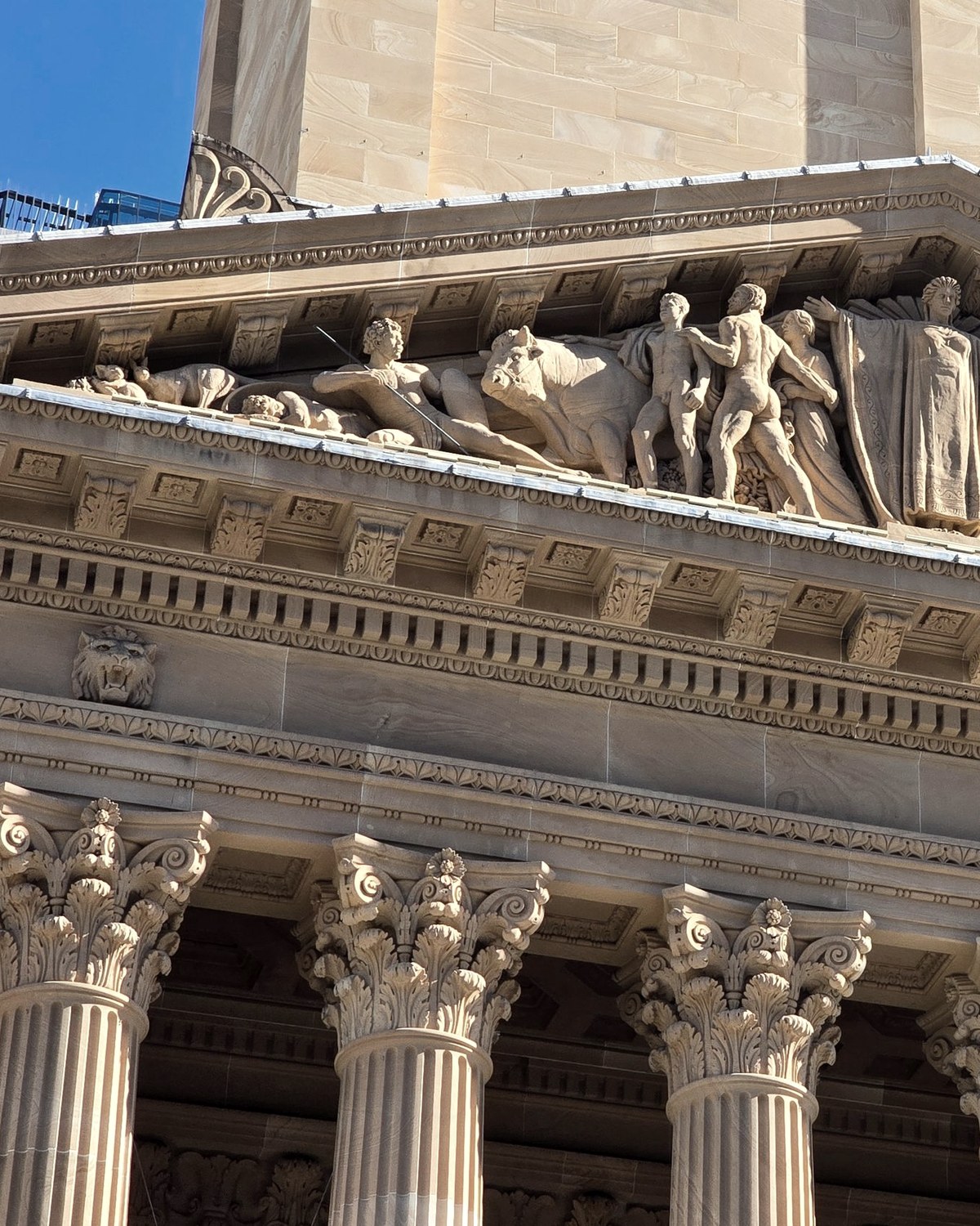 Sandstone facade, Brisbane City Hall